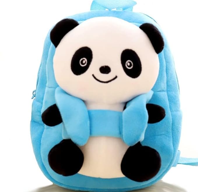 Image of Frantic Soft Cartoon Design Animal Velvet Plush School Backpack Bag For 2 To 5 Years Boys Girls Nursery Preschool Picnic Carry Travelling Bags (2-5 Years)