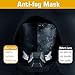 Guayma Halloween Cyberpunk Mask Airsoft Paintball Anti Fog Full Face Mask for Tactical Costume Techwear Cosplay Props,BK