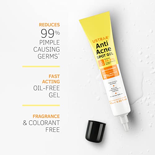 Ustraa Night Cream - De-Tan & Anti-ageing cream for Men - 50 g | Dermatologically Tested | No Mineral Oil & Anti-Acne Spot Gel-15 ml | Reduces... - Image 3