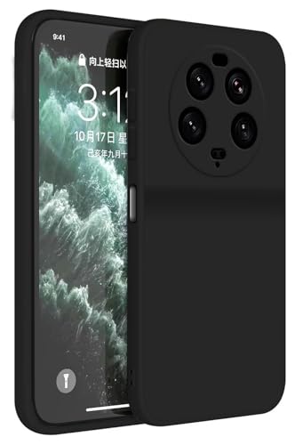 Topme Funda para Xiaomi MI 13 Ultra (6.73' Inches) Carcasa Caja Case Estuche, Funda Protectora de Piel de Silicona TPU - Negro