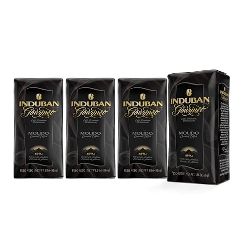 Induban Gourmet,100% Arabica, Ground Coffee, Medium Roast, 16 oz, Pack of 4 - image 1