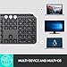 Logitech MX Keys Illuminated Wireless Keyboard with Bluetooth, USB-C - For Apple macOS, Microsoft Windows, Linux, iOS, Android - Graphite