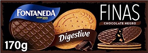 Fontaneda Digestive Galletas Finas con Chocolate Negro 170g