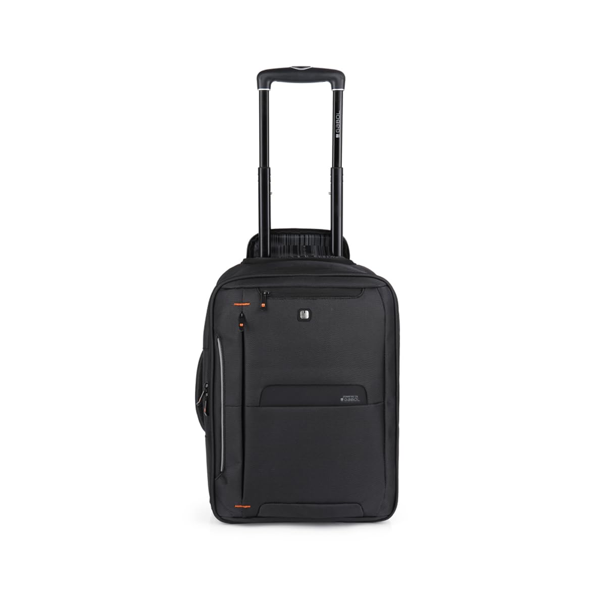 Gabol - Mochila Maletín con Ruedas con Compartimento para Portátil 15,6" Pilots - 2 Ruedas, Forro Protector y Organizador Interno - Diseño Español en Poliéster Libre de PVC - Negro