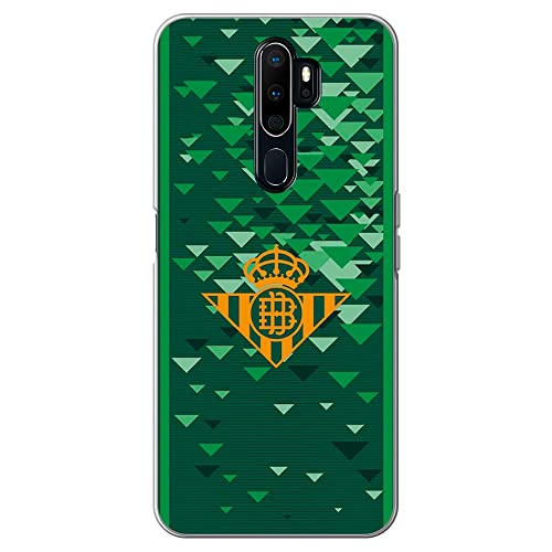 Movilshop Funda para [ OPPO A5 2020 - OPPO A9 2020 ] Real Betis Balompié [Escudo Amarillo] Licencia Oficial de Silicona Flexible Transparente...
