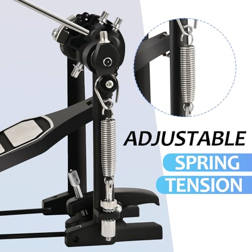 Tipatyard Single Bass Drum Pedal Single Pedal for Drum Set Kit and Electronic Drums | Single Chain - Thumbnail 4