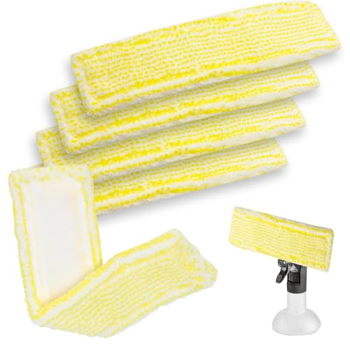 5 Stück Ersatzpads für Kärcher Fenstersauger, Fenstersauger Zubehör Wischbezug, Fensterreiniger Ersatzteile für Kärcher Fensterreiniger, Mikrofaser Wischmopppad für Fenstersauger für WV2 WV5