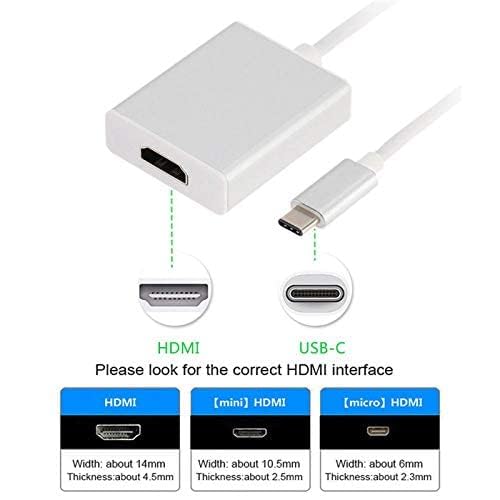 Image of USB C to HDMI Adapter, Aluminum Portable USB C Adapter, Supports 1080p 60Hz, 4K 30Hz (USB TYPE C TO HDMI ADAPTER)