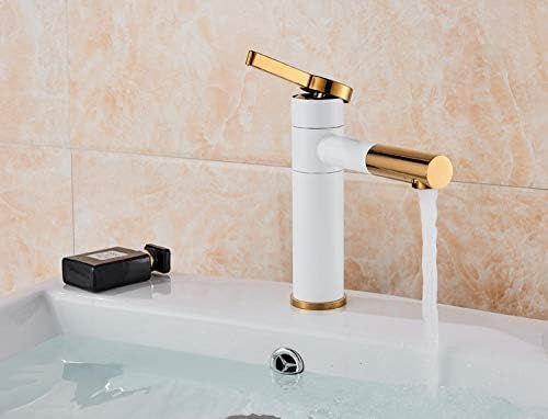 Robinet de grue de salle de bain blanc à peinture par pulvérisation durable
