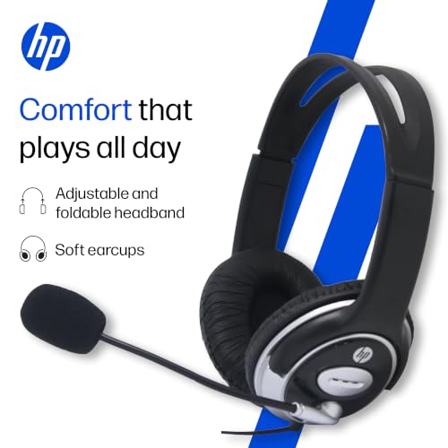 HP Wired On Ear Headphones with Mic B4B09PA - Image 5