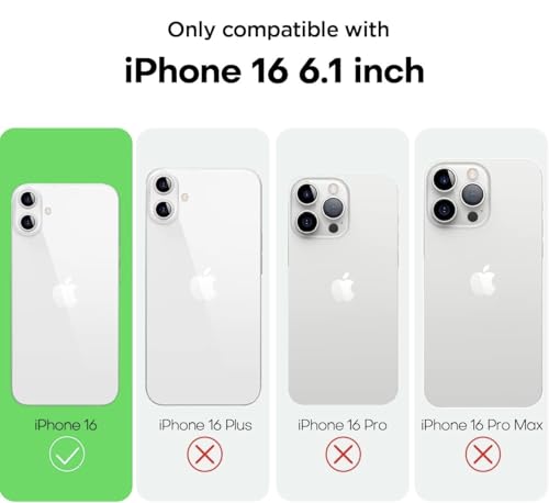 Image of MIDOS Back Cover Compatible with iPhone 16 Soft Silicone 3D Cute Cartoon Full Protective Case for iPhone 16 (Grey)