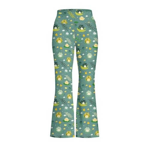 Girl Yoga Flare Legging for Kids Wide Leg Pants Size 5-14 Years Old4