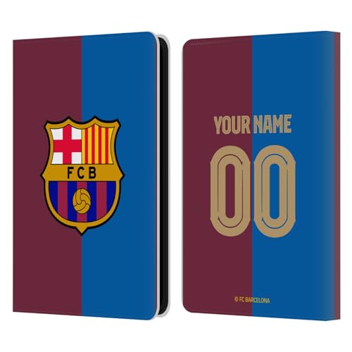 Kindle 11 2022 coque FC Barcelona en cuir à portefeuille personnalisable