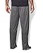 Under Armour Men's Fleece Open Bottom Team Pants - Carbon Heather/White MD