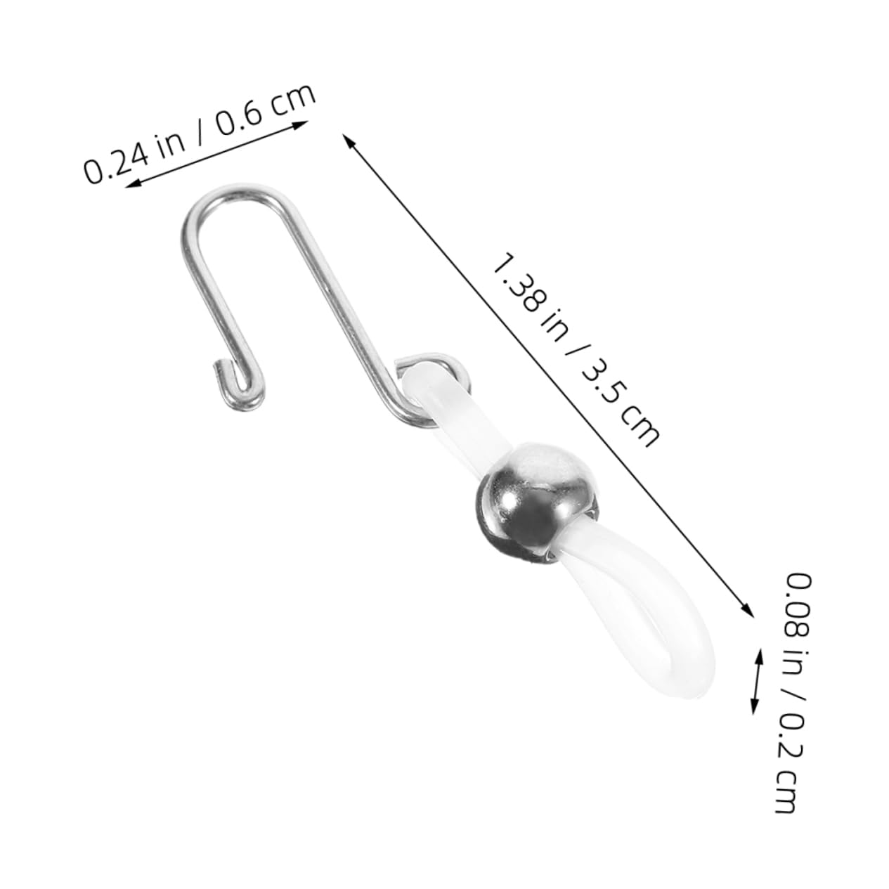 ARTIBETTER 10Pcs Zipper Clasp Clip Hook for Jeans Easy Install Zipper Repair Tool to Prevent Sliding for Pants Durable Material for