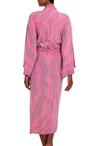 Novica Pink Rayon Robe, Coral Reef' #TOP1