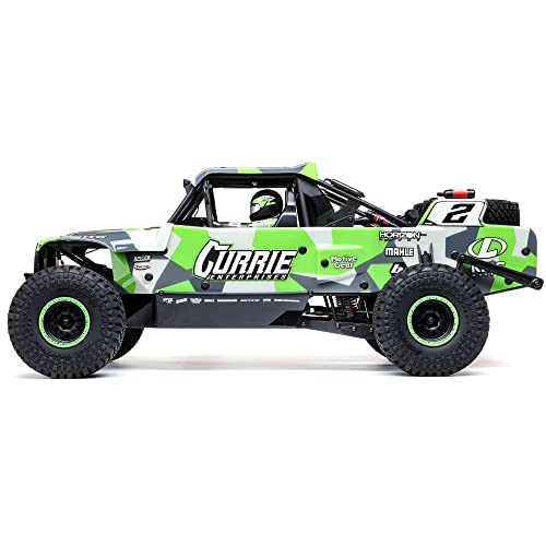 Image of Losi RC Truck 1 /10 Hammer Rey U4 4 Wheel Drive Rock Racer Brushless RTR Battery and Charger Not Included with Smart and AVC Green LOS03030T2