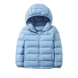 [qkeusf] ダウンコート キッズ 子供服 男の子 女の子 ダウンジャケット 通学 キッズ服 防寒 秋冬 アウター 冬 通園 防寒保温効果 軽量 薄い ジャケット 子どもアウター 170cm 防風 ブルー 保温 可愛い おしゃれ 通学 お出かけ 旅行 アウトドア