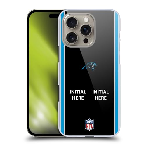Coque Carolina Panthers iPhone 16 personnalisable avec initiale