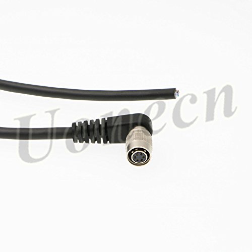 Uonecn New Basler AVT GIGE CCD Industrial Camera Power Cable Right Angle 6 pin Female to Open 3 Meters