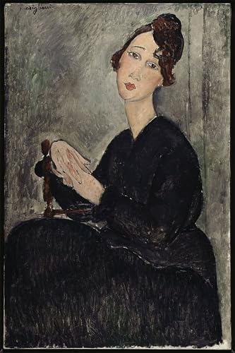 Peinture abstraite Modigliani portrait de Dédie émotion artistique