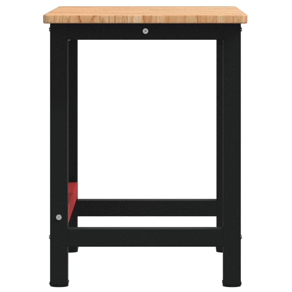 Genérico Banco de Trabajo Rectangular Madera Maciza Roble 100x60x81,5 cm,Bricolaje,Accesorios de Bricolaje,Organización y Almacenamiento de Herramientas,Mesas de Trabajo,Marrón,3309658