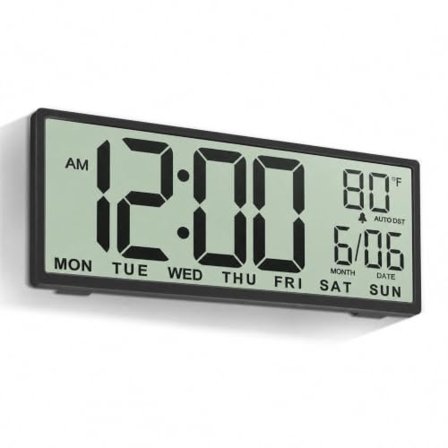 JALL Large Digital Wall Clock