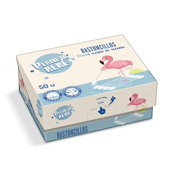 DIA PLANETA BEBE bastoncillo de papel caja 50 uds