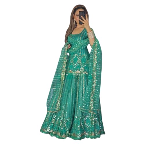 Women's GeorgetteStitched Floor-Length Gown - Traditional Indian ...