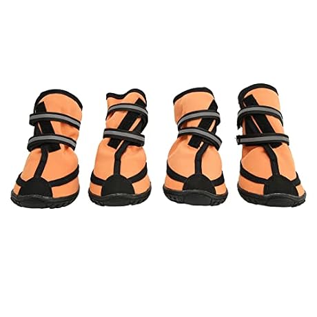 Dog Boots for Dogs, Non Slip Waterproof Dog Shoes for Outdoor, Protectors for Medium to Large Dogs Dogs Paws Protectors Winter Snowy Day Outdoor Walking, Indoor Hardfloors