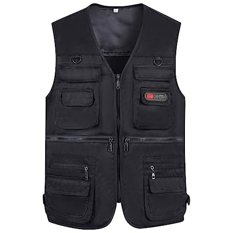 Rrongwn Quick-Drying Fishing Vest with Pockets Cover