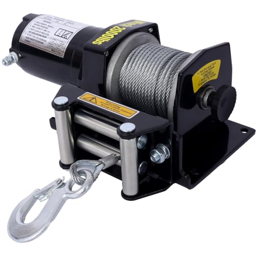 Geelife cabrestante eléctrico 2000 lb 12V para ATV/UTV miniatura 2