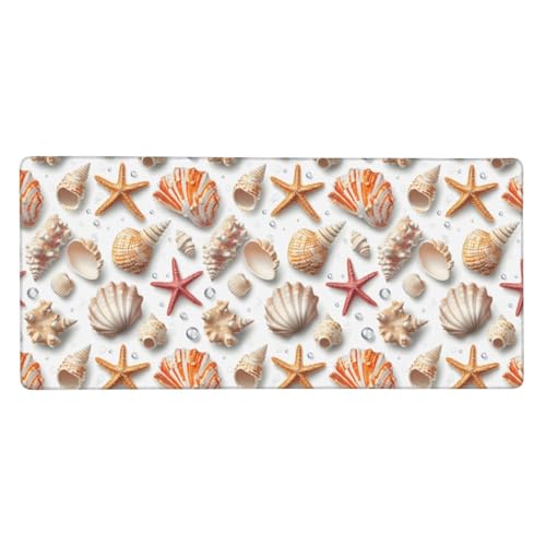 Grand tapis de souris de jeu motif étoile de mer pour ordinateur portable