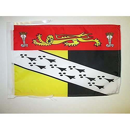 Az Flag Bandiera Contea Di Norfolk 45X30Cm - Bandierina County Of Norfolk - Inghilterra 30 X 45 Cm Cordicelle