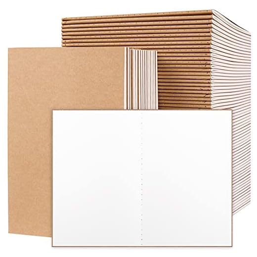 EOOUT 80 Pcs Kraft Notebooks