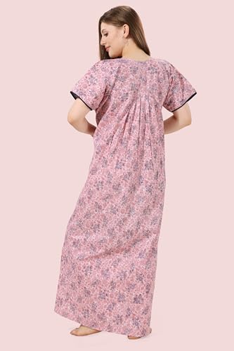 Image of Soulemo Women's Pure Cotton Floor Length Nighty 1690