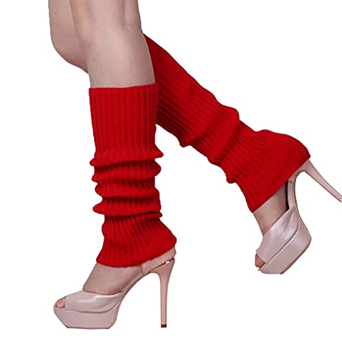 Image of Warm Woolen Socks For Women Solid Leg Covers Socks For Autumn And Winter Knitting