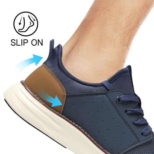 Men's Slip On Casual Fashion Shoes Easy in Dress Sneakers Comfortable Lightweight Walking Shoe2