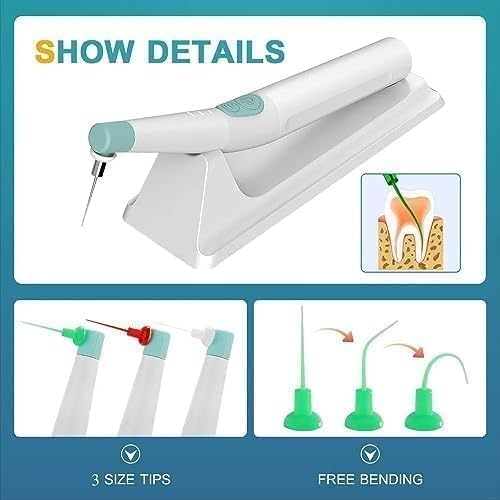 Équipement Dentaire Endo Irrigator Dentistry Activateur Nettoyage des Dents, avec 120 Embouts, 40 Embouts de Petit, 40 Embouts de Moyen, 40 Embouts de Grand.