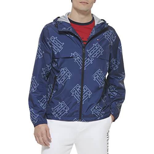 Image of Tommy Hilfiger Men's Simple Hooded Rain Jacket