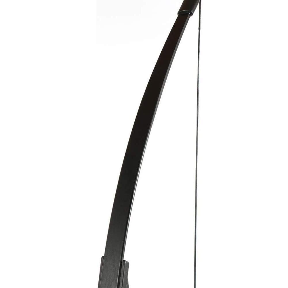 Arco e Frecce Tiro con L'Arco Arco Ricurvo Gioventù Tiro con L'Arco 57" Takedown Ricurvo Arco da Caccia Nero Lungo Arco for Principianti Adolescenti Destra Sinistra Mano Nera