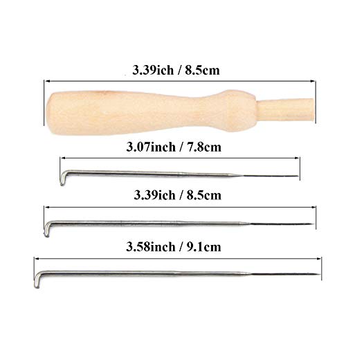 image for Phinus 30 Pcs Needle Felting Kit, Wool Felting Needles Tool, Needle Fe