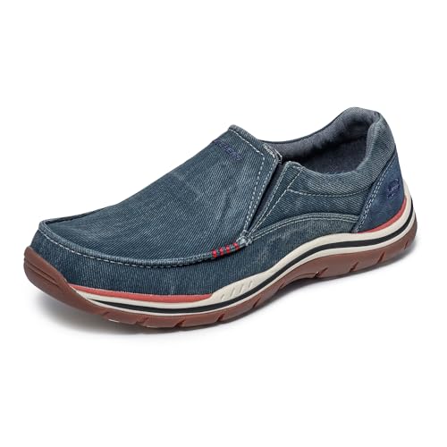 Skechers USA Men's Expected Avillo Relaxed-Fit Slip-On Loafer,Navy,10 Medium US