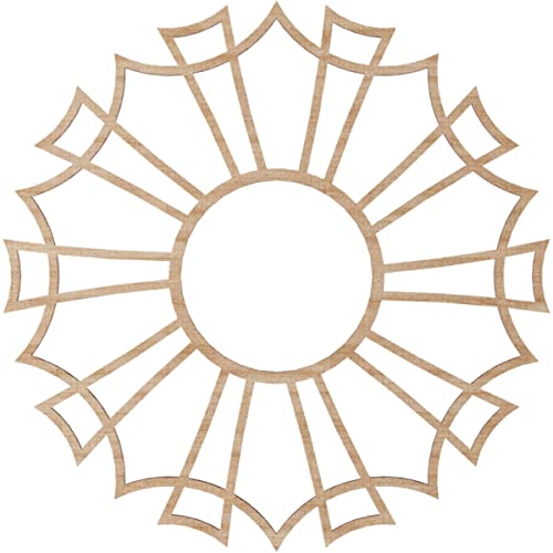 Image of Ekena Millwork 20 inchOD x 7 inchID x 1 /4 inchT Augustus Wood Fretwork Pierced Ceiling Medallion, Alder