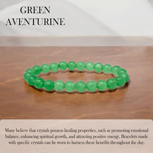 Image of Certified Crystal Bracelet | 8mm Beads | Stretchable Healing Bracelet | Bracelets for Men and Women |