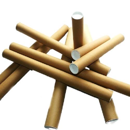 Globe Packaging 1 x A1 Postal Poster Tube Roll 630mm x 45mm (25") + END CAPS …