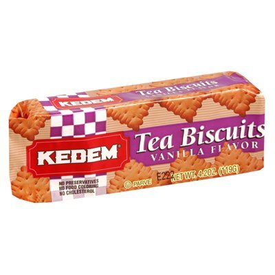 Kedem Tea Biscuits Vanilla 4.2 Oz (Pack of 24)