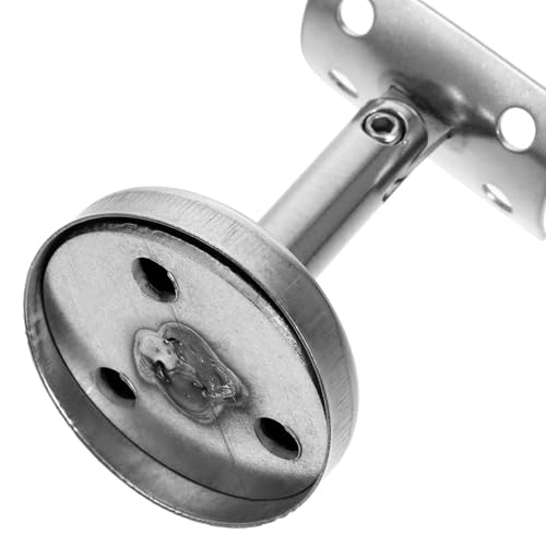 Supports main courante rond argenté x2 pour escalier