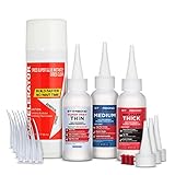 Starbond 2 oz. Thin, Medium, Thick CA Glue with 6 oz. Activator Bundle (Premium Cyanoacrylate Super...