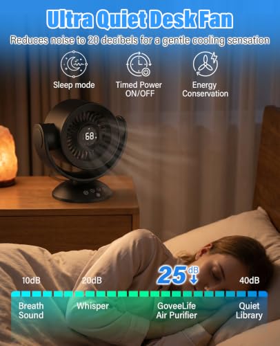 Rechargeable USB Desk Circulator Fan